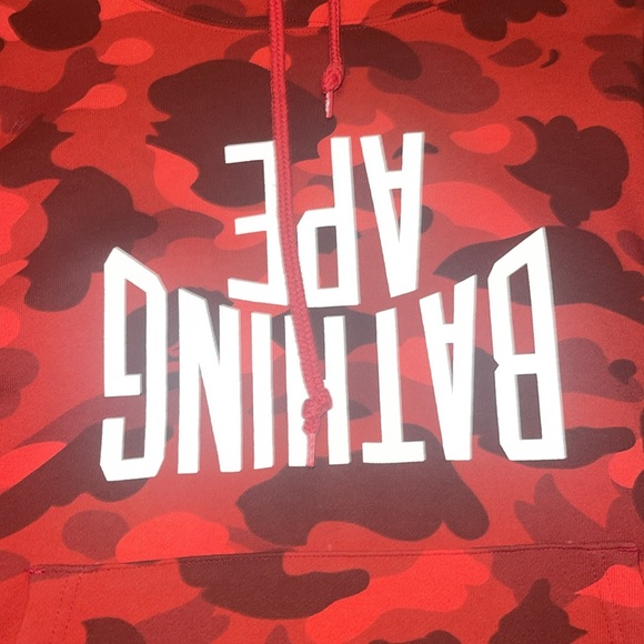 Bape Red hoodie - Picture 2 of 5